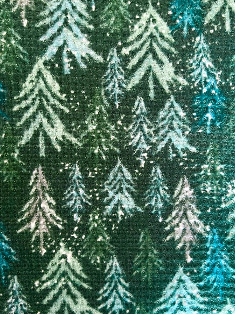 Brushed Waffle Knit Fabric